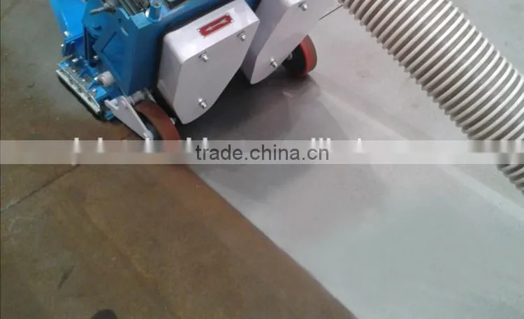Floor surface shot blasting cleaning profiling machine