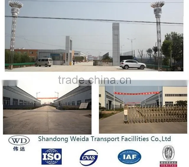 Metal Square Post Highway Guardrail Used