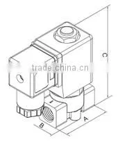 High pressure brass solenoid valve 0~20 MPa