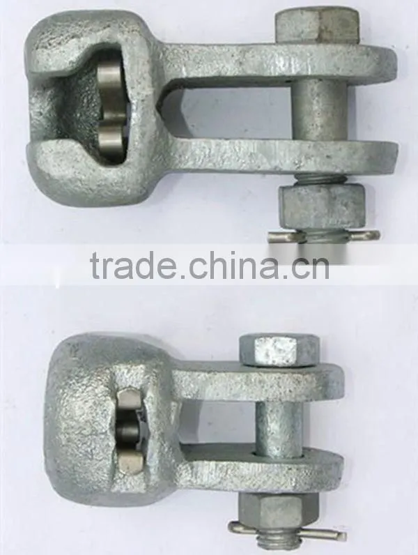 Electrical Hot Dip Galvanized Forged Steel Socket Clevis