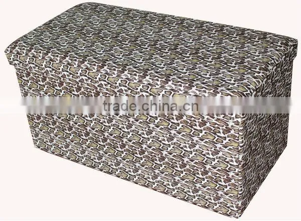Luxury!Pink PVC Leather foldable storage bench