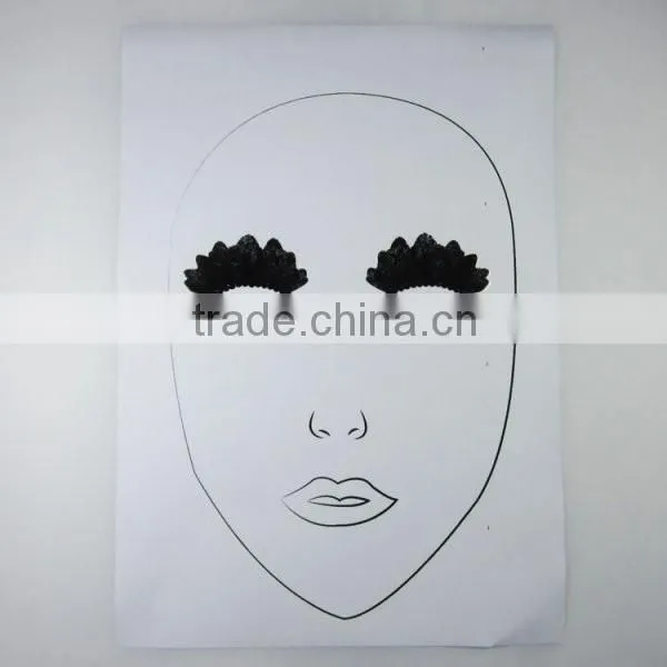 Custom cartoon makeup face mask stickers full face tattoo sticker makeup face painting factory