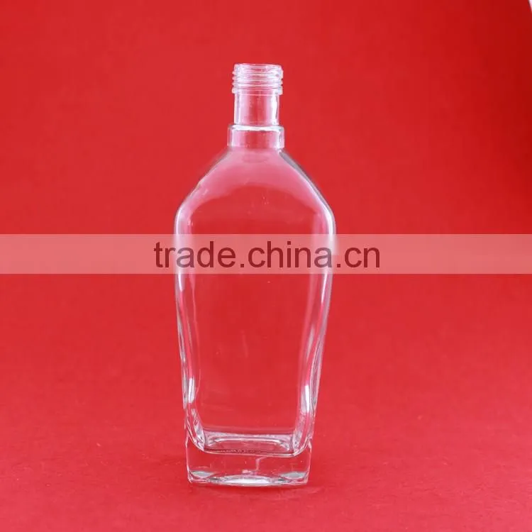 Wholesale good quality bulleitesd brandy bottles alcohol bottles frosted liquor 500ml spirit bottles