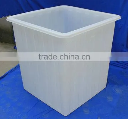 Natural Solid Plastic Rectangular Stacking Tank --120L