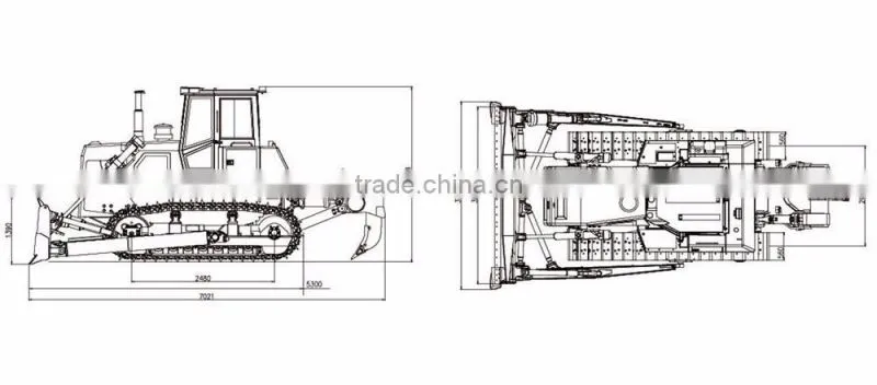 Lonking construction machine 220HP bulldozer Lonking construction bulldozer