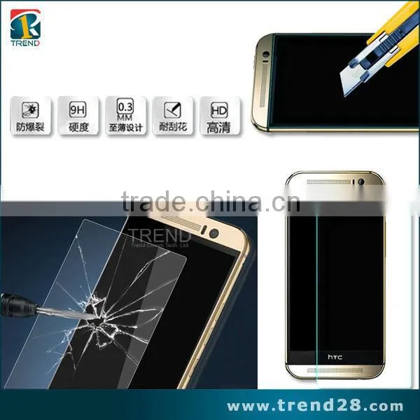 9H 2.5D 0.3mm tempered glass screen protector for HTC ONE M9