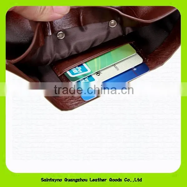 14038 Unique design brown leather car key pouch