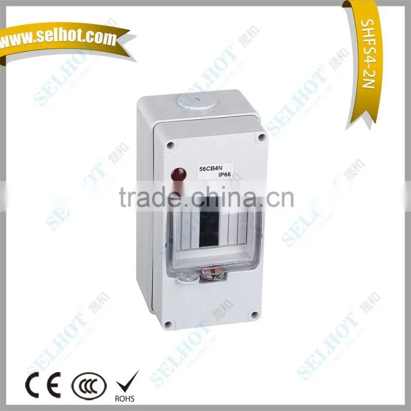 IP66 Telecom 4 pole enclosures distribution box din rail type enclosure 56CB4N