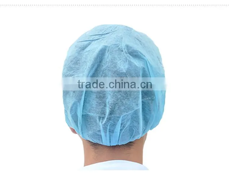 Bouffant surgical disposable cap , nonwoven cap,round cap