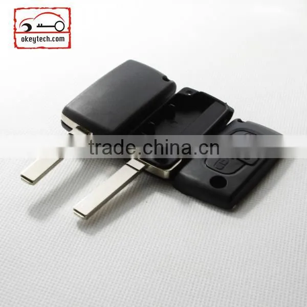 Okeytech Peugeot key cover Peugeot 307 4 button remote flip key for key cover peugeot 307