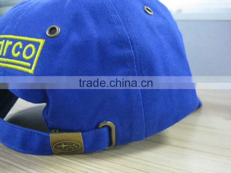 100% cotton 6 panel flat embroidery baseball cap