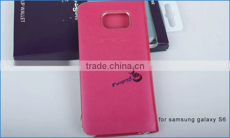 For samsung galaxy s6 case leather case for samsung s6, protective case for samsung galaxy S6