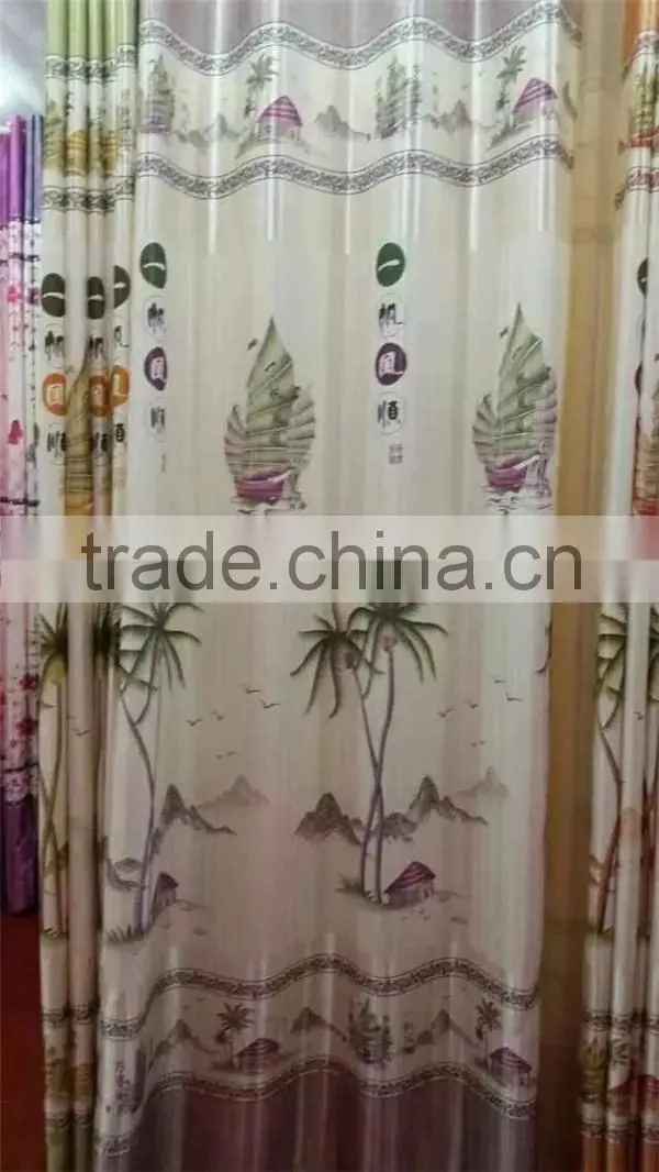 2.80-3.20m Width wholesalers china print fabrics blackout curtains