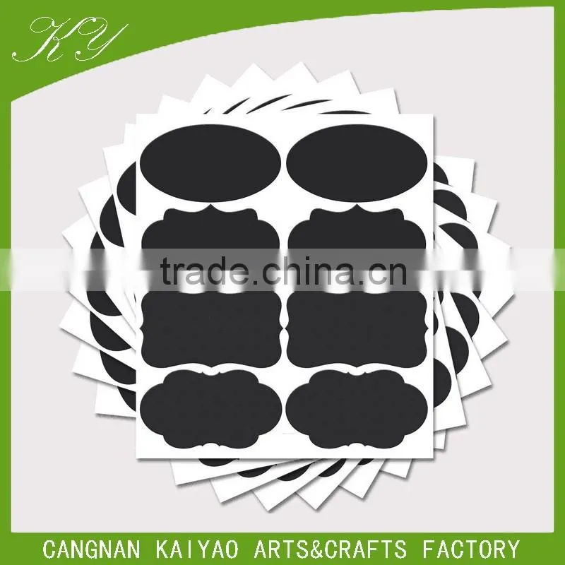 Wholesale Custom Removable Self Adhesive Plastic Glass Bottle Label Sticker Chalkboard Label Writable Vinly PP Decal Sticker