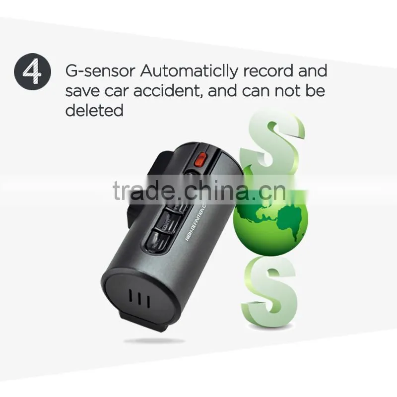 720p No screen +night vision+G-Sensor gps dvr for car
