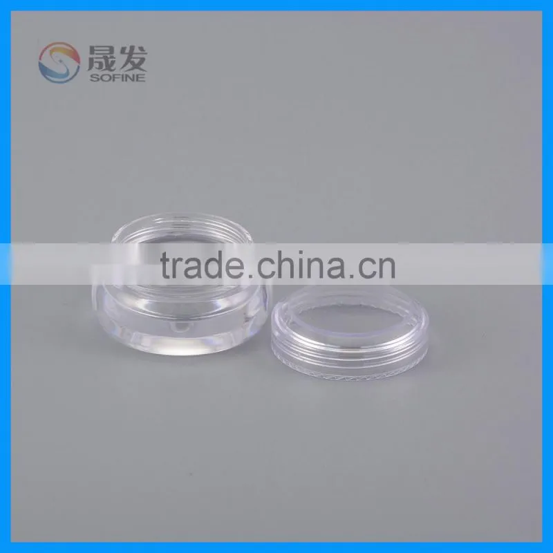 Clear acrylic small cosmetic jar