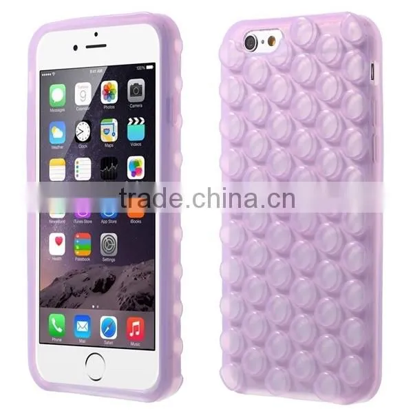 Luxury High Quality Colorful Bubble Silicon case for Apple iPhone 6