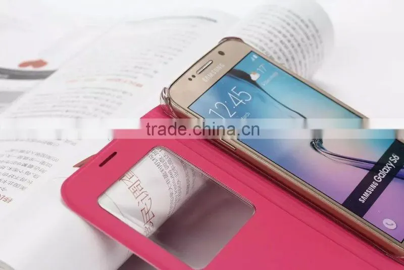 For high quality samsung galaxy s6 case, for flip stand samsung galaxy s6 case, for PU leather samsung galaxy s6 case