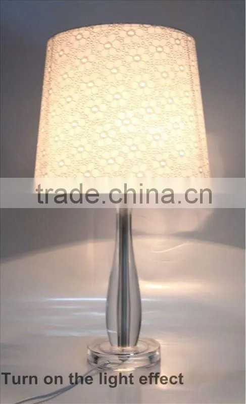 Reading crystal bedside table lamp