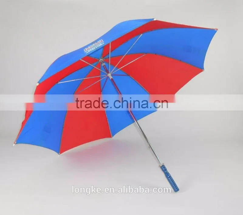Promotional golf umbrella with matched color handle bright colored golf umbrella