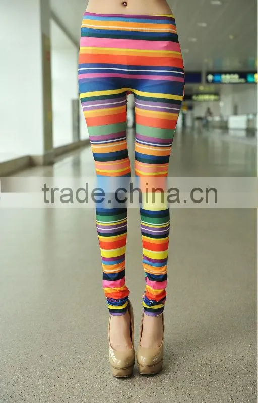Beautiful pattern high quality fashion leggings sex korea fitness leggings