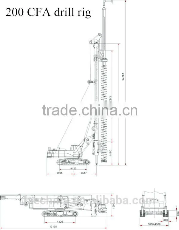 pile drilling rig! FAE250 type drilling rig
