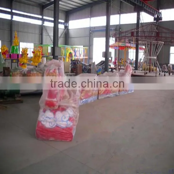 China factory fun park rides cheap roller coaster slide dragon for sale amusement games