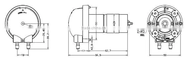JIHPUMP OEM peristaltic pump quick install panel colorful type of flow rate less than 115ml/min