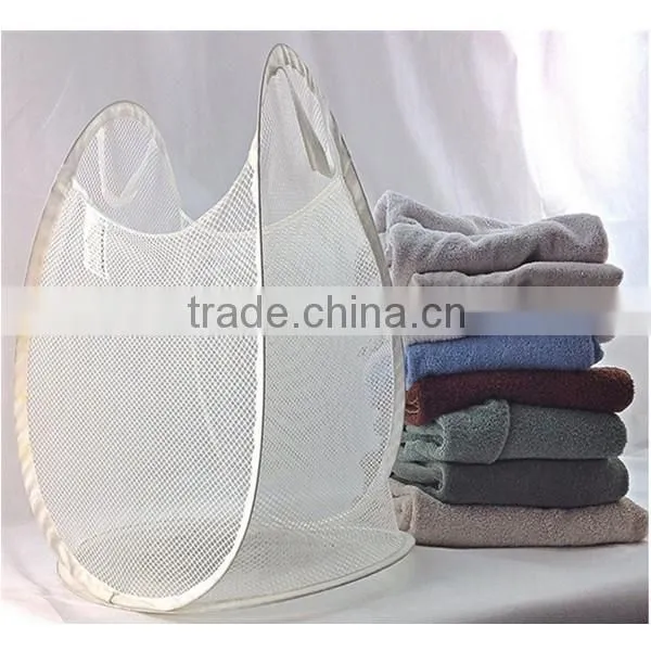 Pop up polyester Mesh Laundry Hamper, laundry basket