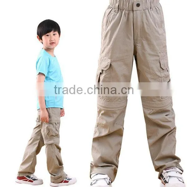Fashion outdoor hiking breathable custom pants for children