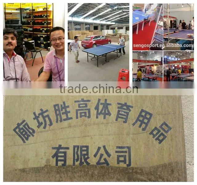 Outdoor used 15 mm foldable aluminium tennis table with wheel