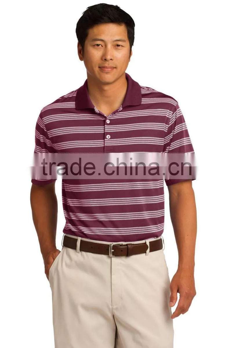 Stripe Yarn-Dyed polo shirt