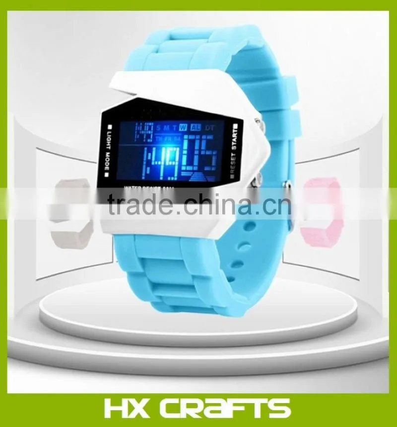 New arrival products silicone colors digital LED watch design your own wristbands water resistant men led watch