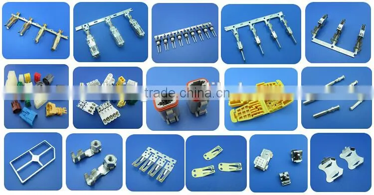 OEM Brass with gold pated auto stamping bullet crimping terminal