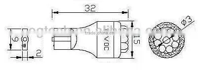 Wedge T15-9LED LED bulb