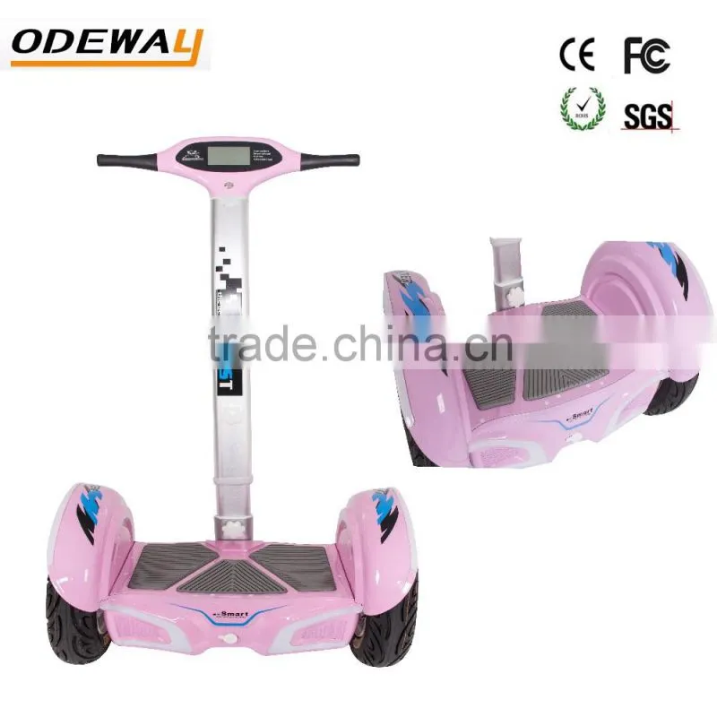 Newest smart balance scooter 15 inch 2 wheels hover board with handle bar