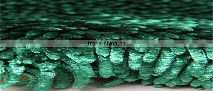 chenille noodle shiny foot mat