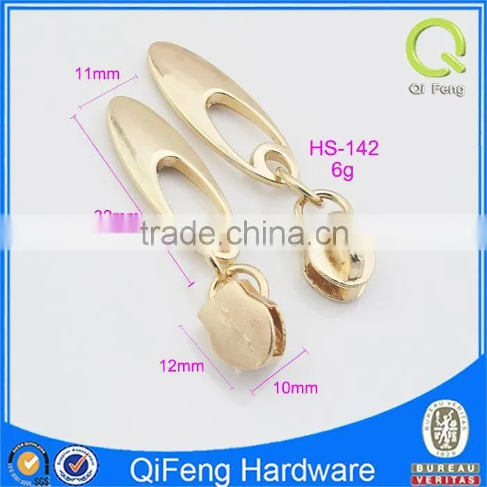 HS-142 wholesale metal zipper custom simple design in Guangzhou