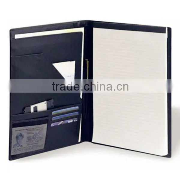 Latest design cheap handmadeB5 leather portfolio