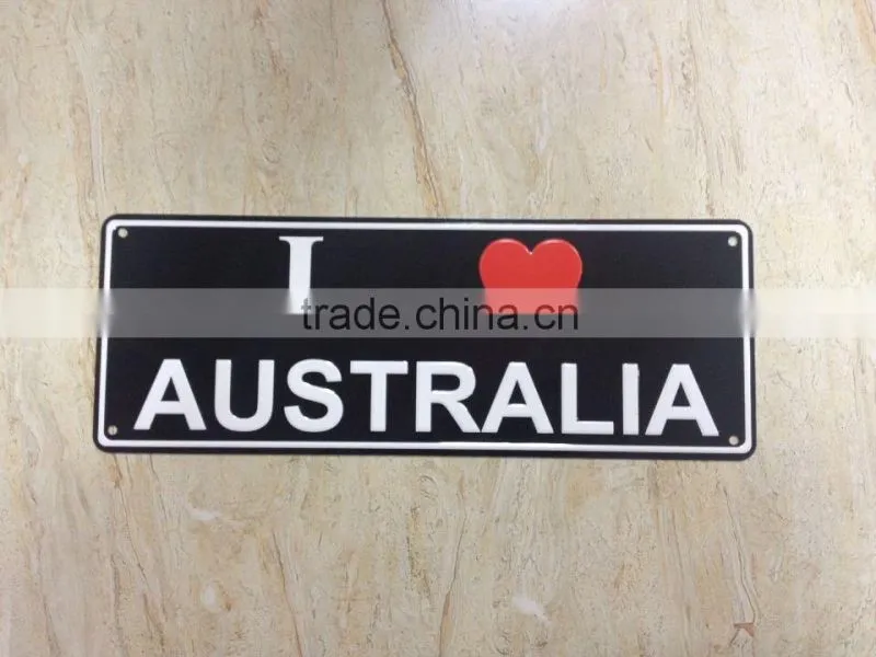 personalized decorative Australia car license plate