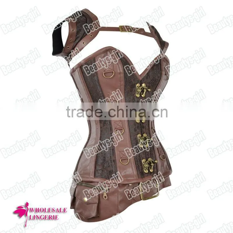 Sexy Steampunk corset,steel bone corset