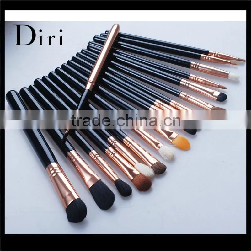 2016 Pro make up brush set best makeup brush sets with pouch rose gold brush sets