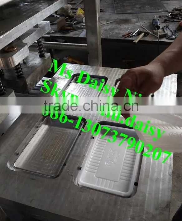 automatic plastic lunch box sealing machine/jelly cup sealing machine/fruit tray sealing machine