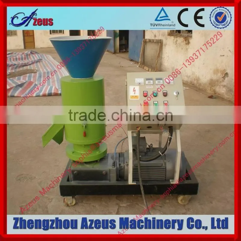 compress flat die palm kernel shell pellet machine