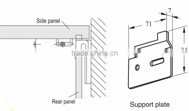 Adjustable Wall Cupboards Kitchen Cabinet Hanger Bracket