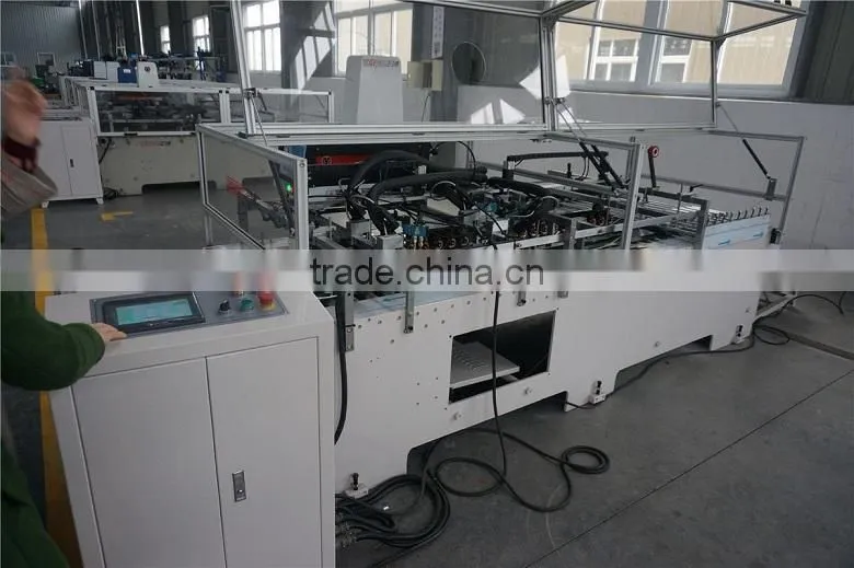 High efficiency laminated paper bag making machine