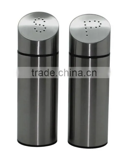 egg-shape Stainless steel salt and black pepper shaker