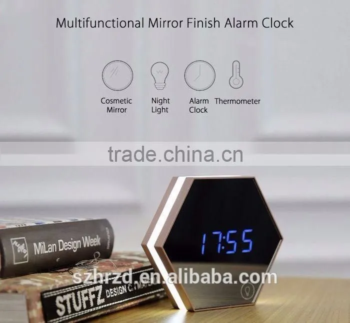 Multifunctional New Led Digital Mirror Alarm Clock Sleep night Light