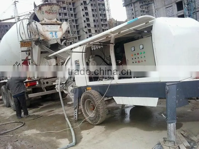 HBT25-10S small size hydraulic used stationary portable concrete pump