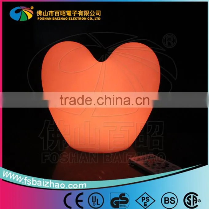 LED color changing hollidays decoration LED heart light